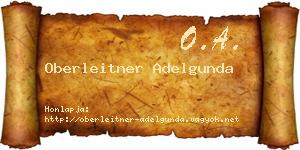 Oberleitner Adelgunda névjegykártya